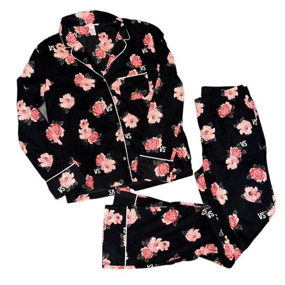 Victoria’s Secret Two Piece Floral Pajamas Size Extra Small - Picture 2 of 14